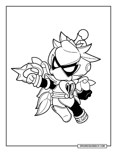 Angel Lily Render Brawl Stars Coloring Page – Free Printable PDF coloring page preview