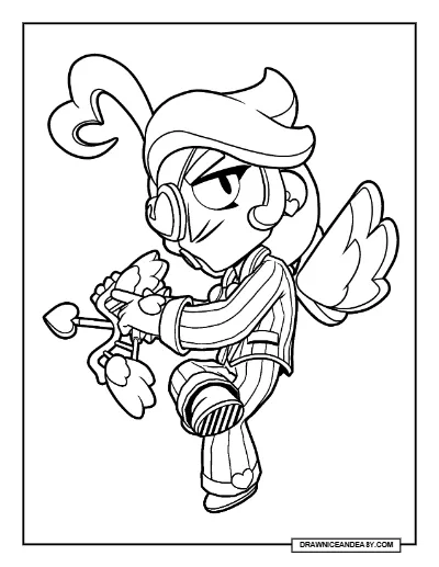 Angelo Brawl Stars Coloring Page – Free Printable PDF coloring page preview