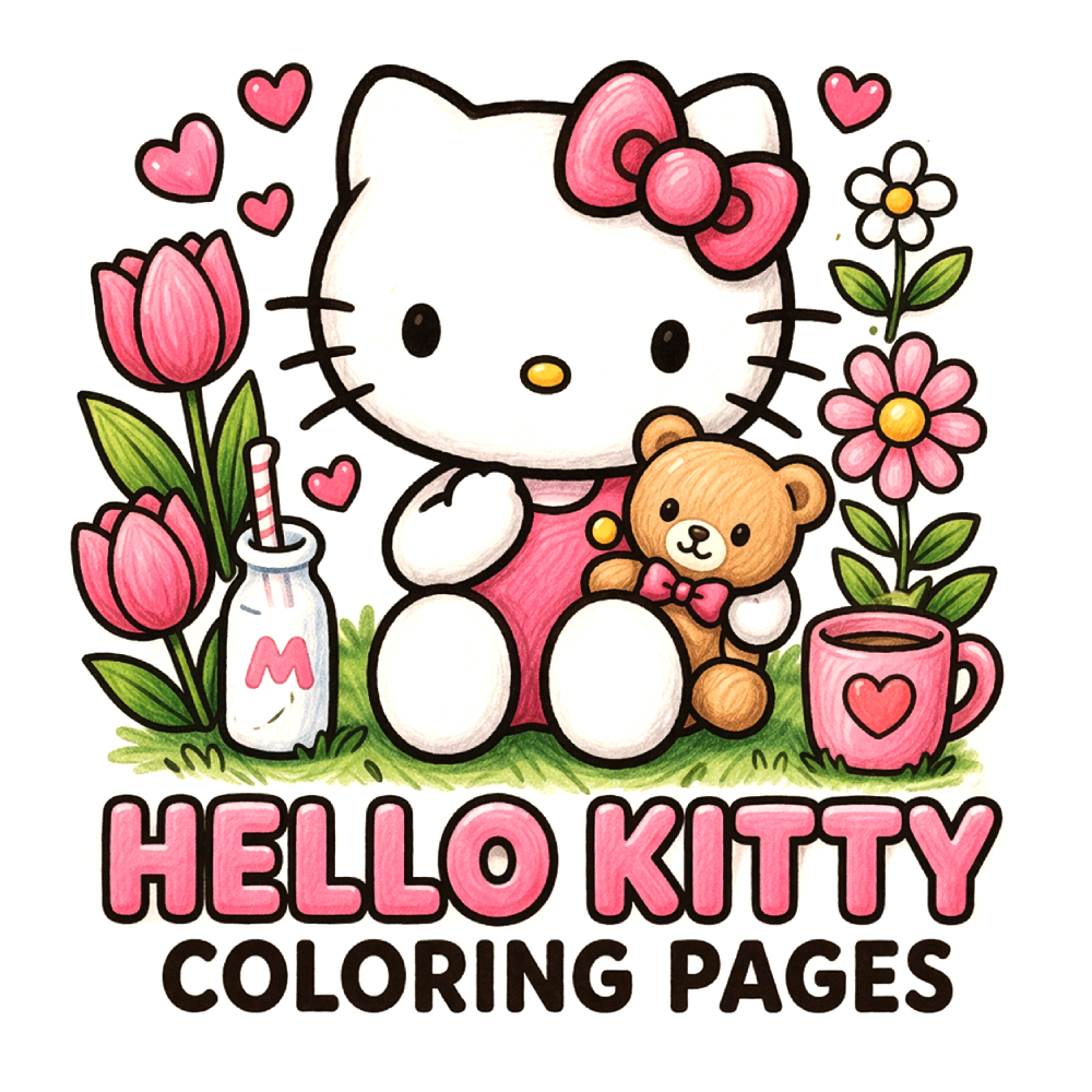 Hello Kitty coloring pages