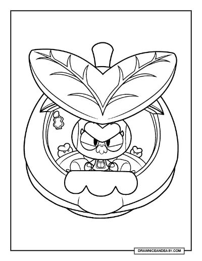 Cored Eve Brawl Stars Coloring Page – Free Printable PDF coloring page preview