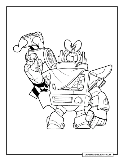 Heartbroken Rico Brawl Stars Coloring Page – Free Printable PDF coloring page preview
