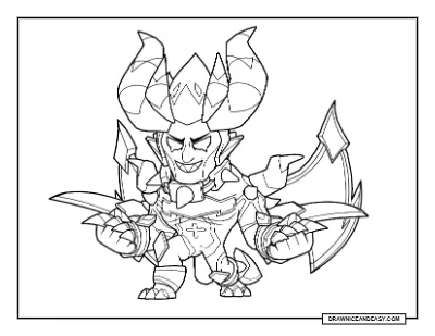 hypercharge Mortis Brawl Stars Coloring Page – Free Printable PDF coloring page preview
