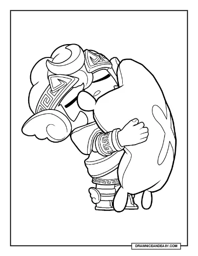 Hypnos Sandy Brawl Stars Coloring Page – Free Printable PDF coloring page preview