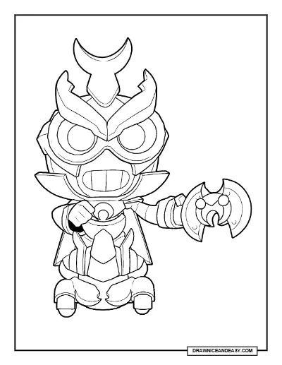 Insector Carl Brawl Stars Coloring Page – Free Printable PDF coloring page preview
