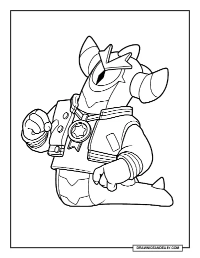 Jock Stu Brawl Stars Coloring Page – Free Printable PDF coloring page preview