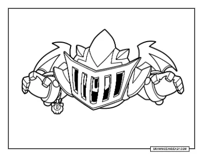 Knightmare Nani Brawl Stars Coloring Page – Free Printable PDF coloring page preview