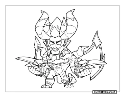 Lambent Mortis Alt Brawl Stars Coloring Page – Free Printable PDF coloring page preview