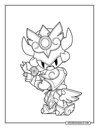 Larry & Lawrie Alt Pose 3 Brawl Stars Coloring Page – Free Printable PDF coloring page preview