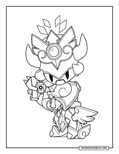 Larry & Lawrie Brawl Stars Coloring Page – Free Printable PDF coloring page preview