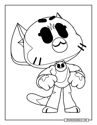 Mariano Kit Brawl Stars Coloring Page – Free Printable PDF coloring page preview