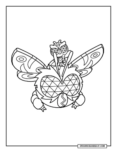 Mothra Eve Brawl Stars Coloring Page – Free Printable PDF coloring page preview