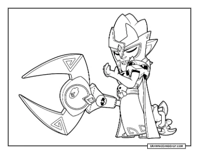 Pluto Mortis Brawl Stars Coloring Page – Free Printable PDF coloring page preview