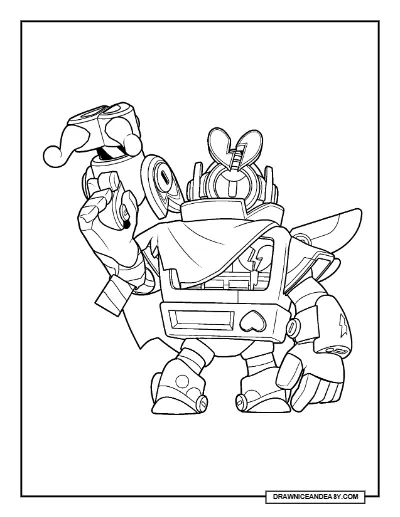 Revenge Rico Brawl Stars Coloring Page – Free Printable PDF coloring page preview