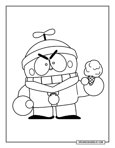 Rude Lou Brawl Stars Coloring Page – Free Printable PDF coloring page preview