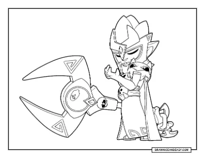 Serapis Mortis Brawl Stars Coloring Page – Free Printable PDF coloring page preview
