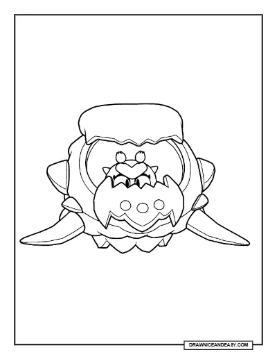 Spiky Eve Brawl Stars Coloring Page – Free Printable PDF coloring page preview