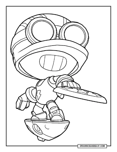 Sultan Carl Brawl Stars Coloring Page – Free Printable PDF coloring page preview